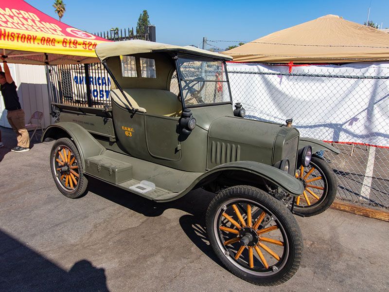 MCRD Museum Foundation brought a miliary Model T to park next to their booth